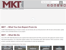 Tablet Screenshot of mktduct.com